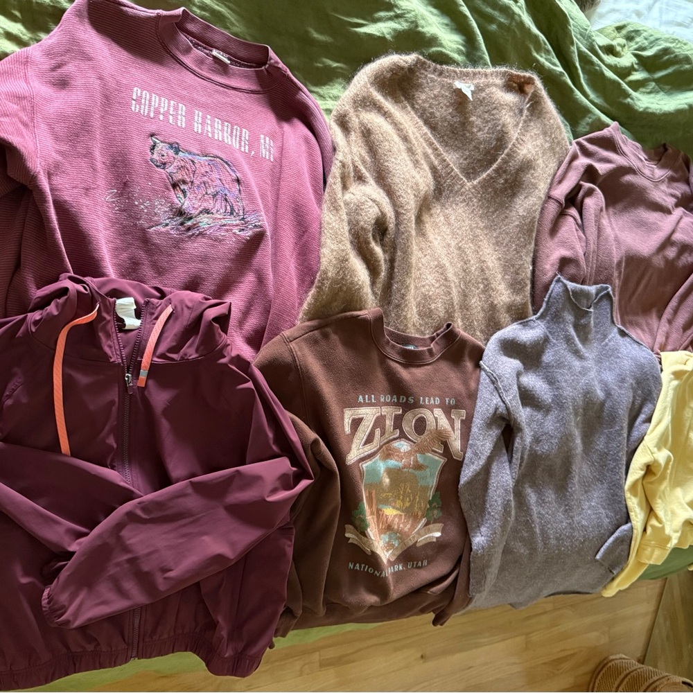 Assorted Sweaters And Jackets Collection - image 1